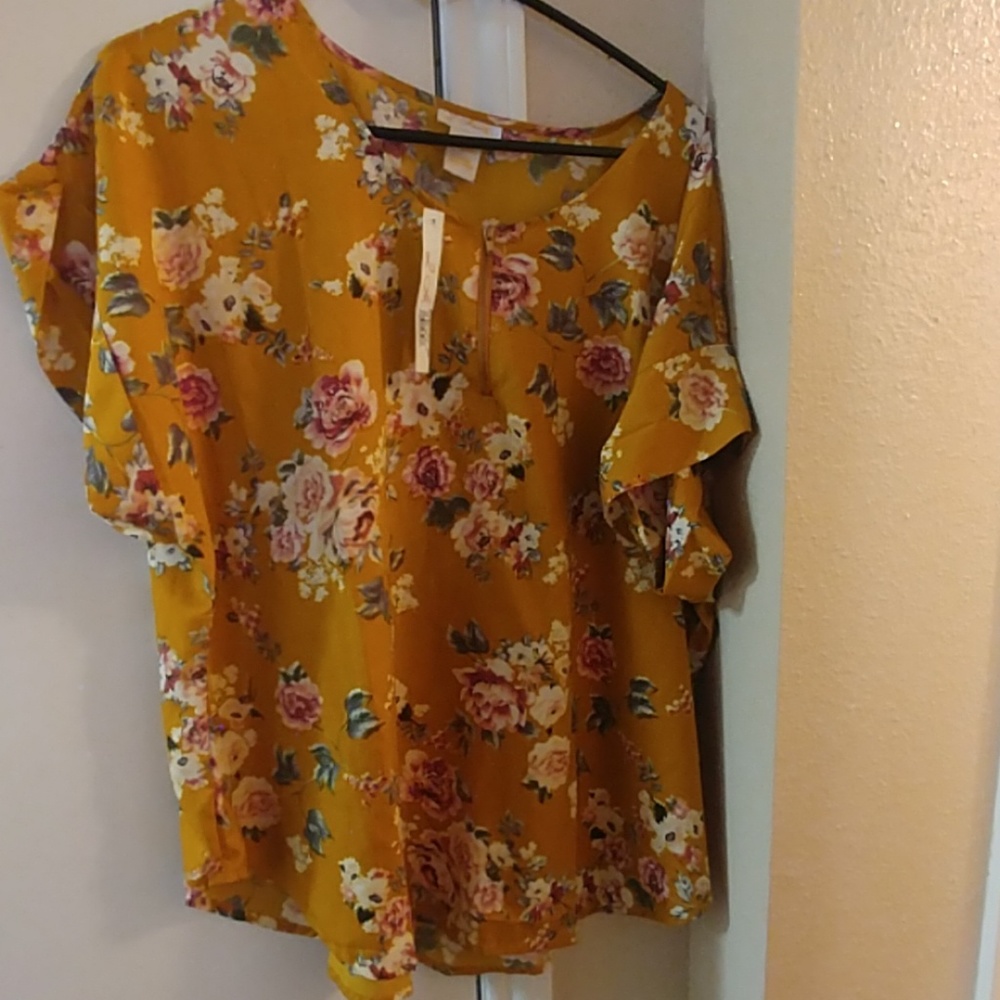 Flower work blouse (Brand New)